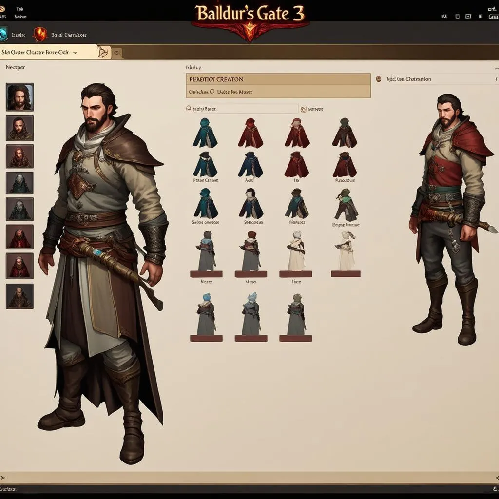 Tạo hình nhân vật Baldur's Gate 3