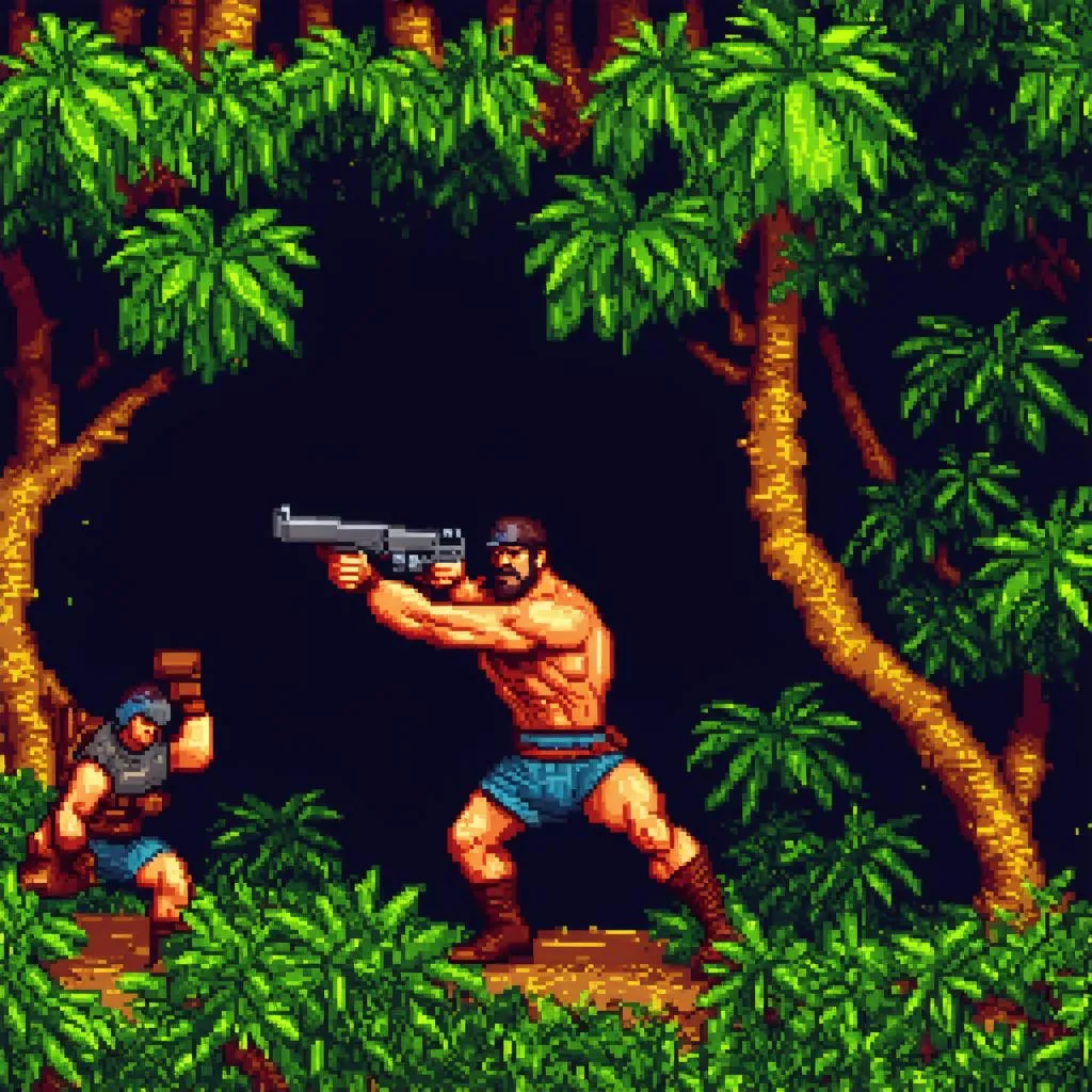 Gameplay Game Rambo Lùn 1