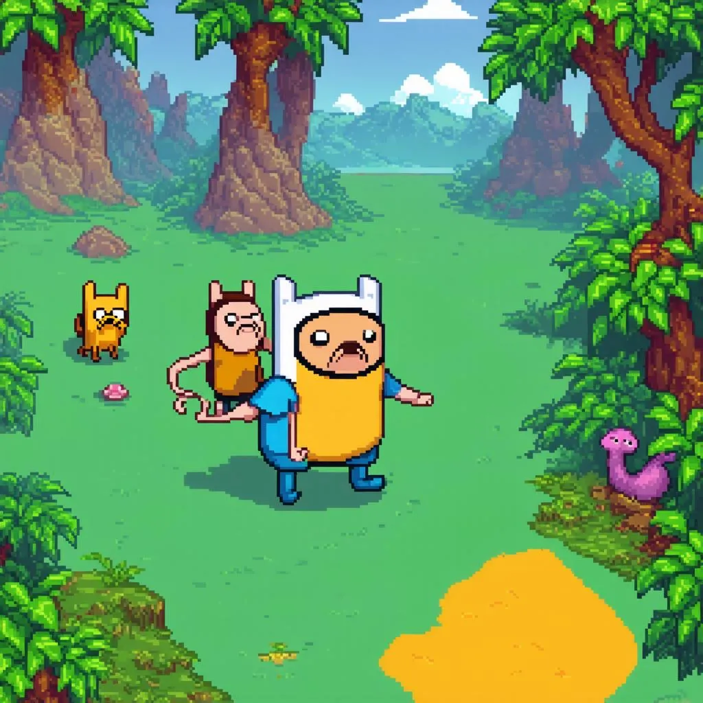 Game Adventure Time với đồ họa pixel độc đáo