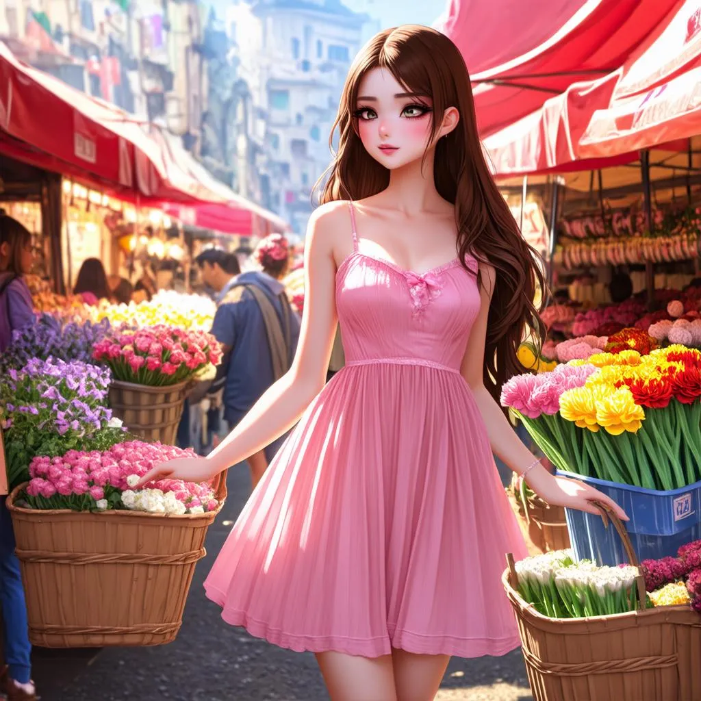 Aerith bán hoa