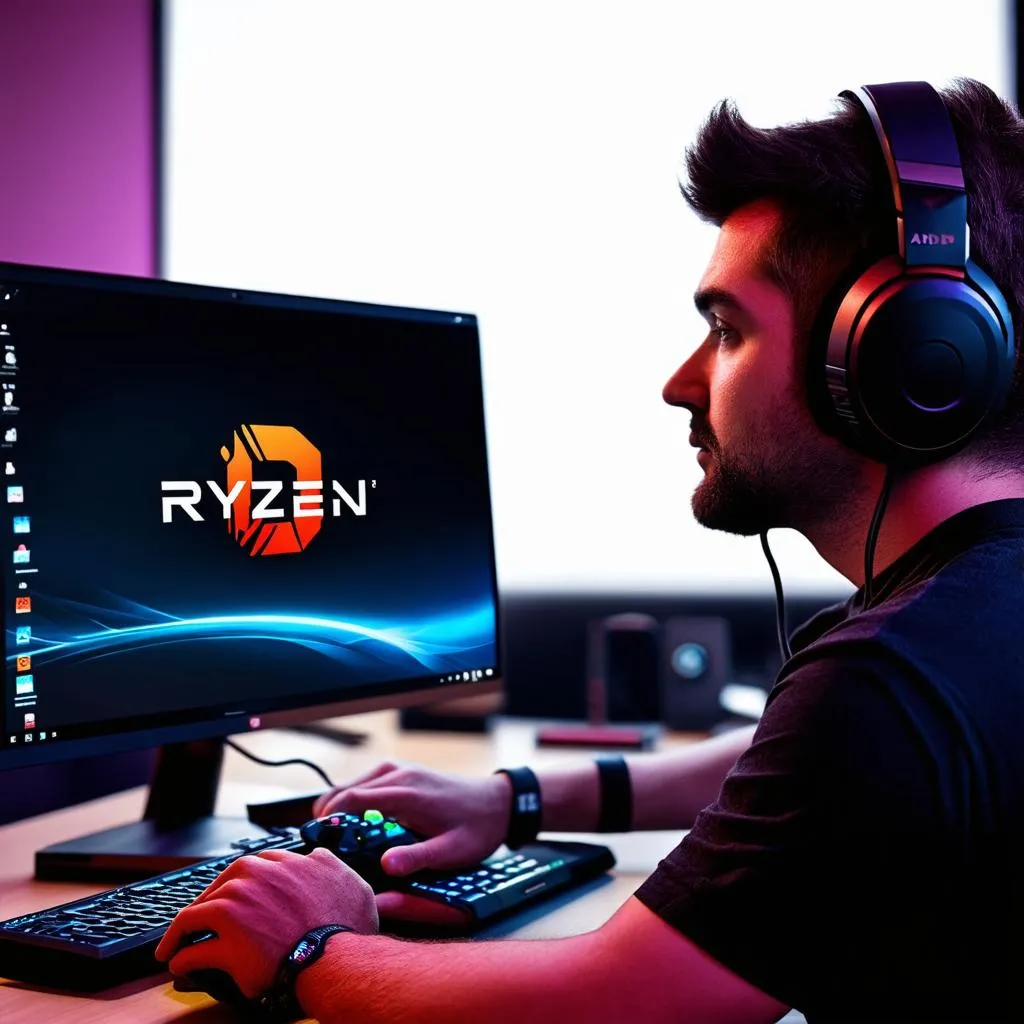 chơi game với amd ryzen 9