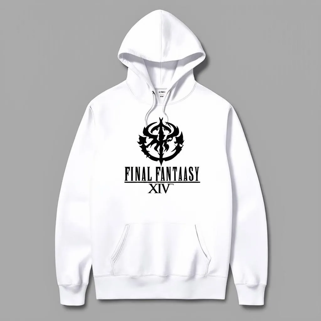 áo khoác ffxiv x puma gaming hoodie - white