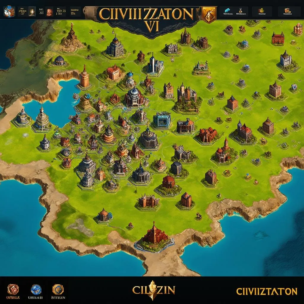 Bản đồ chiến lược Civilization VI