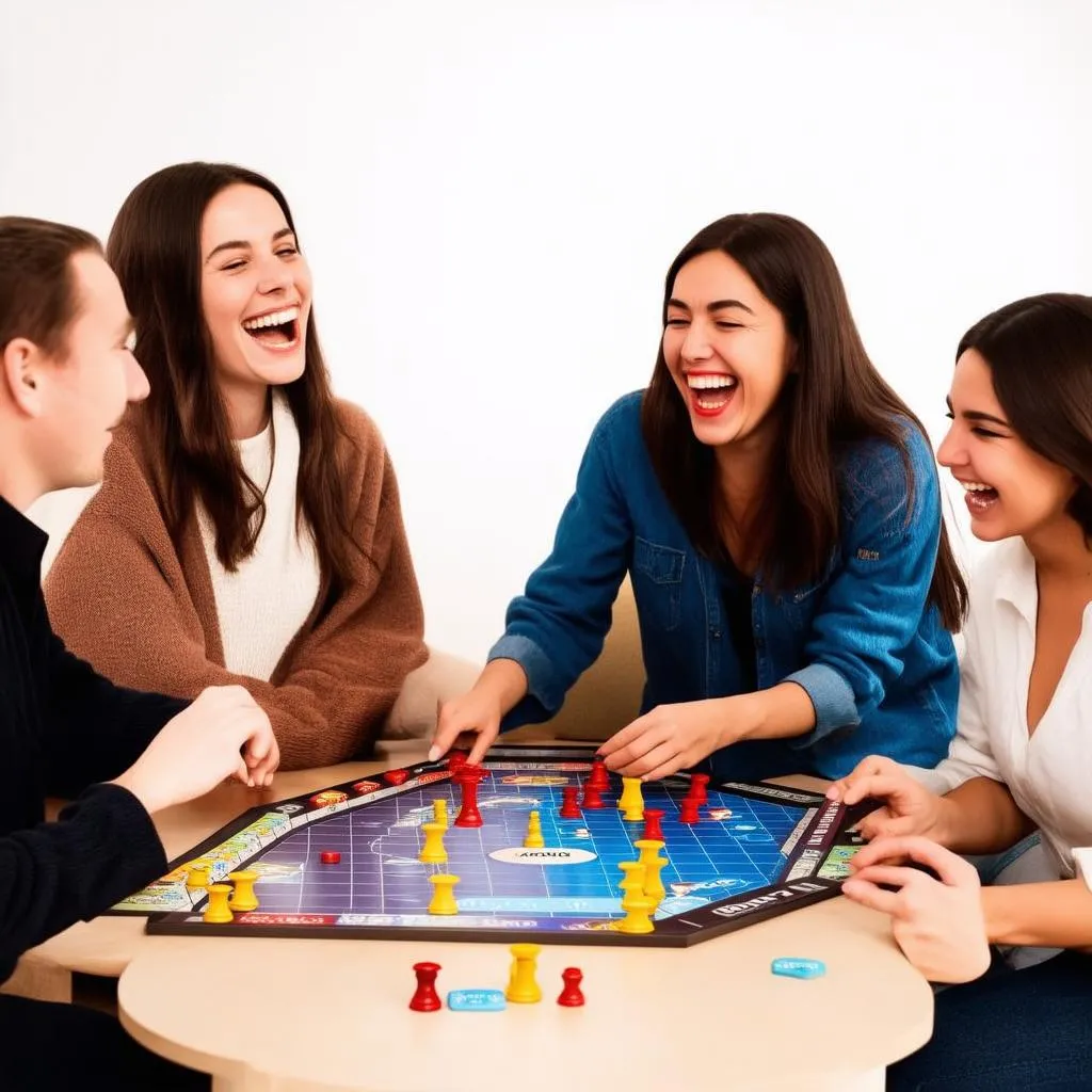 Bạn Bè Vui Vẻ Chơi Bài Bang Board Game