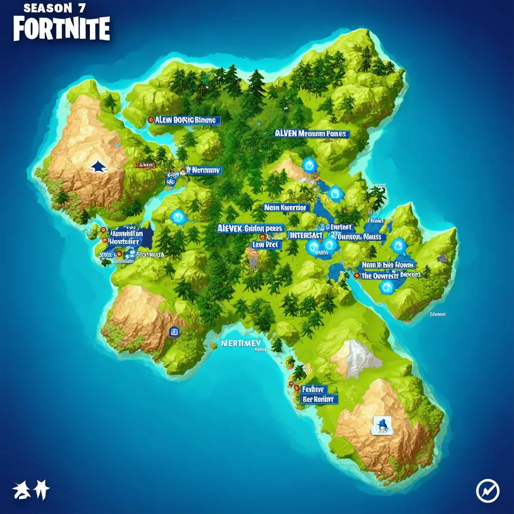 Fortnite Season 7 Map