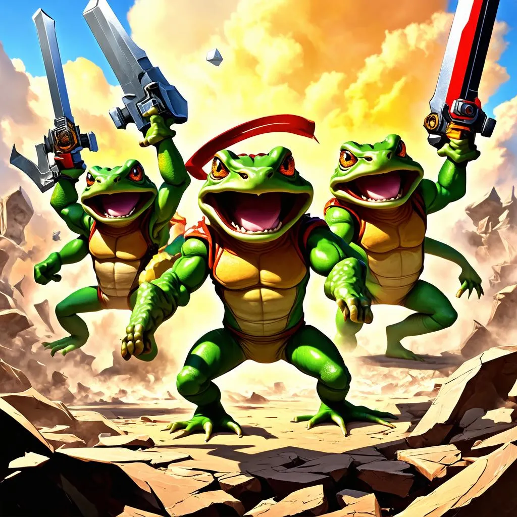 Poster game Battletoads 2020