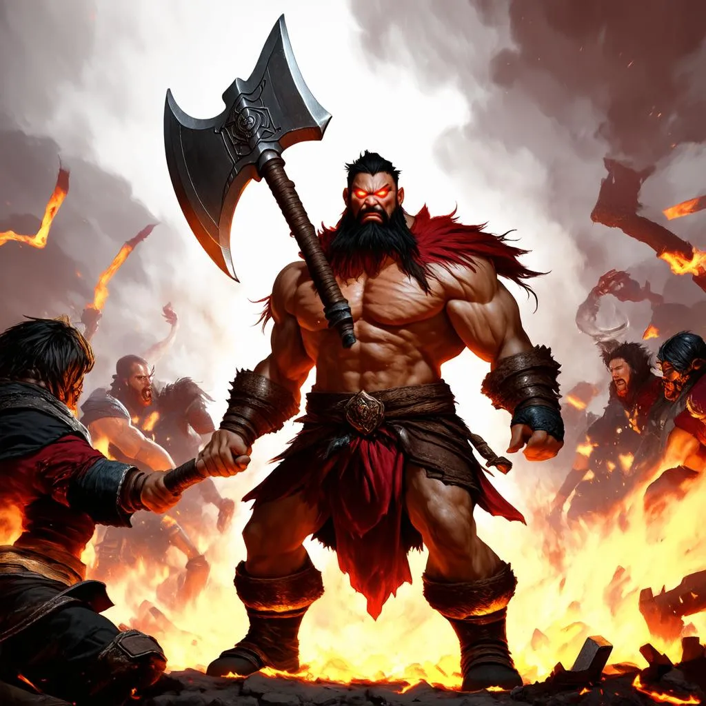 BG3 Barbarian in Rage