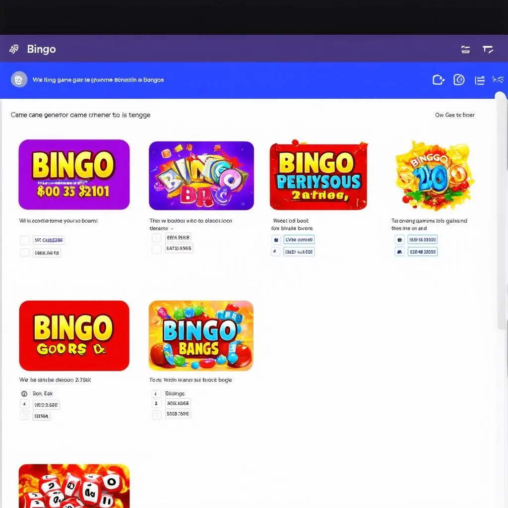 Bingo Game Generator Online