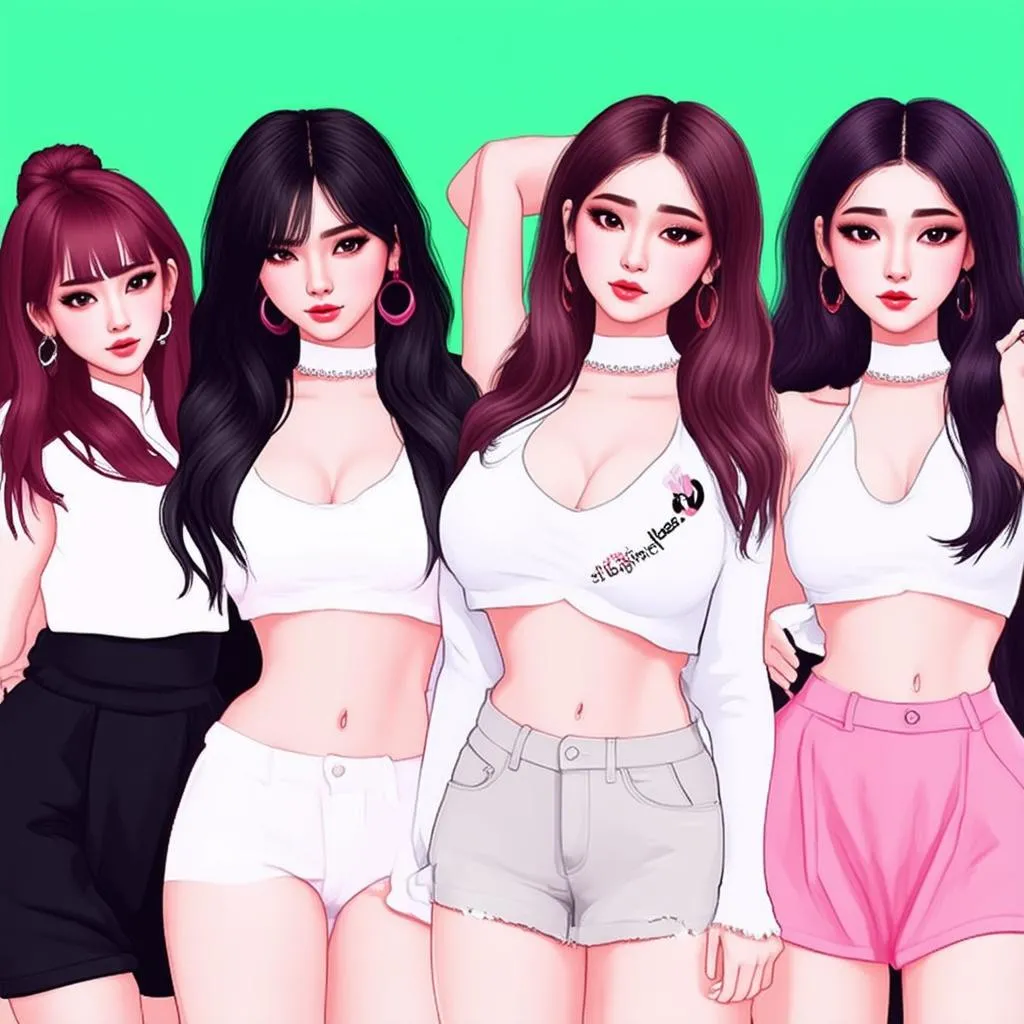 Blackpink Members in Game