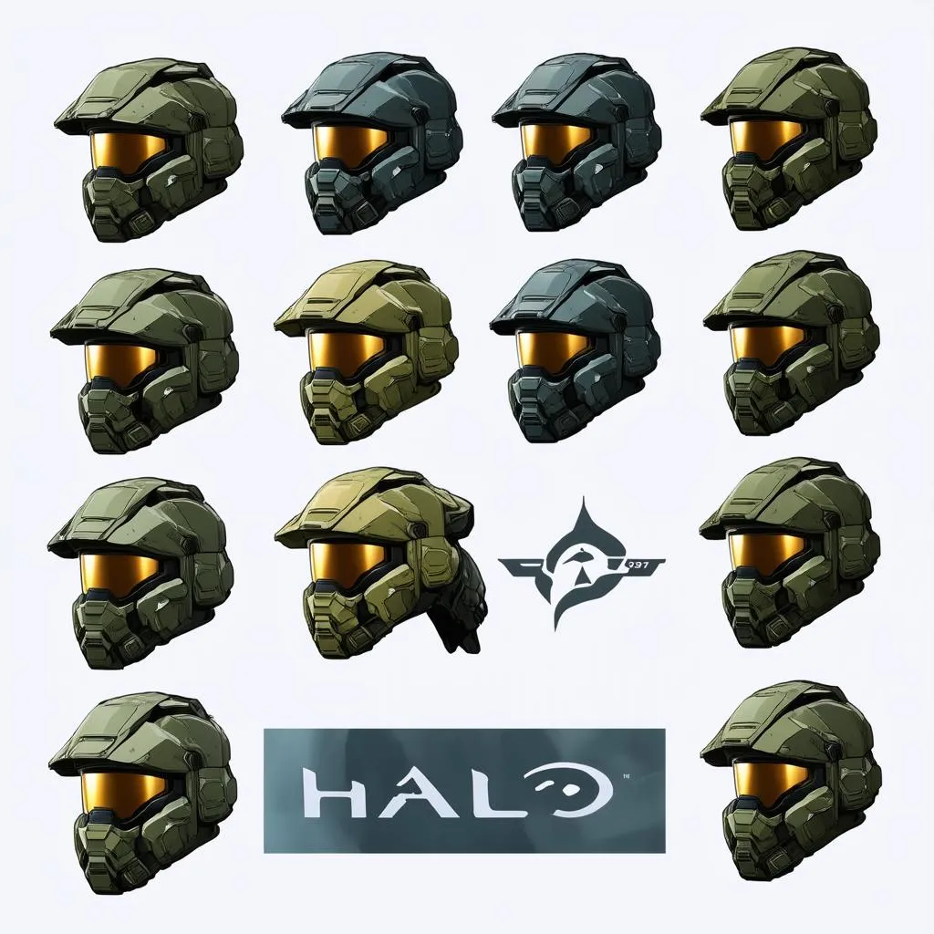 Bộ sưu tập mũ bảo hiểm Master Chief