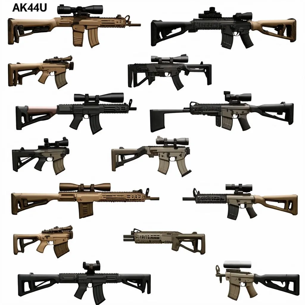 Bộ sưu tập skin AK74U