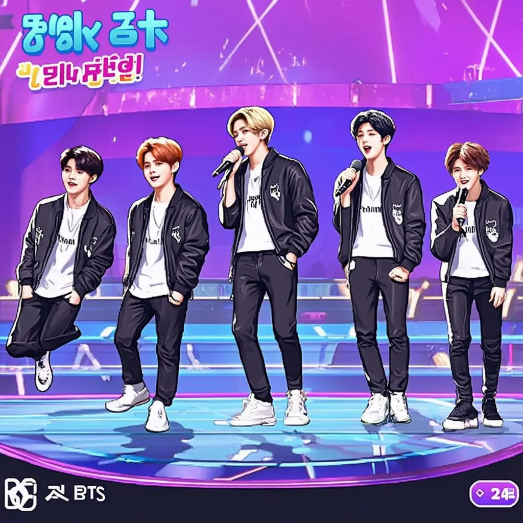 Game âm nhạc chibi BTS