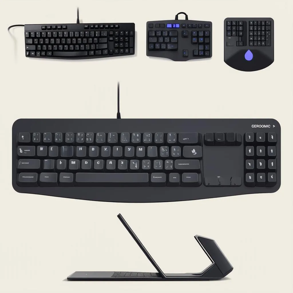 các loại bàn phím ergonomic