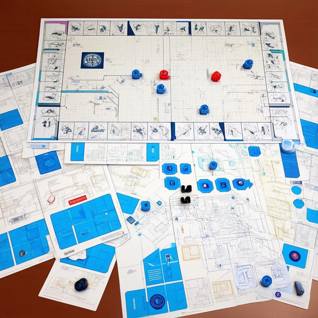 Different types of blueprints board game