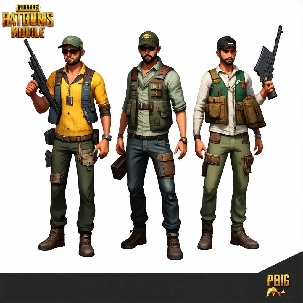 Các nhân vật trong PUBG Mobile