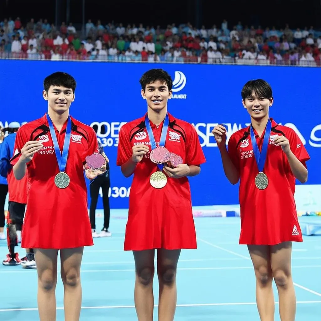 Các vận động viên đoạt huy chương tại SEA Games 30