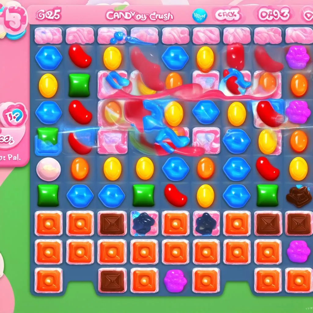 Giao diện Candy Crush