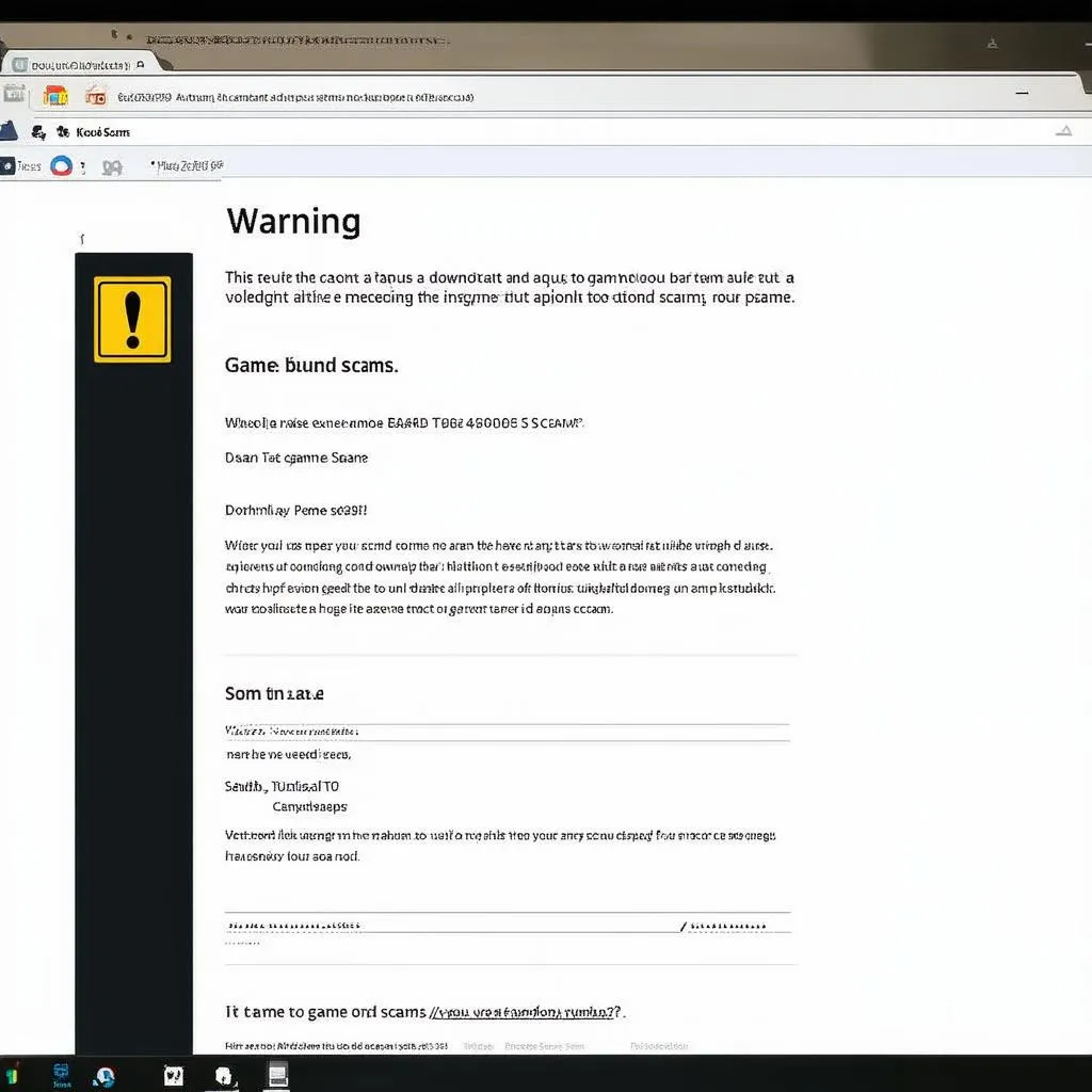 Cảnh báo lừa đảo tải game