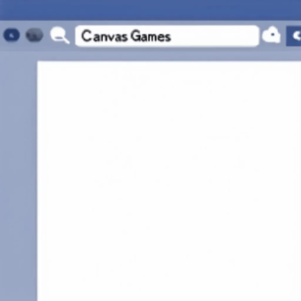 Cách tìm kiếm Canvas Games Facebook