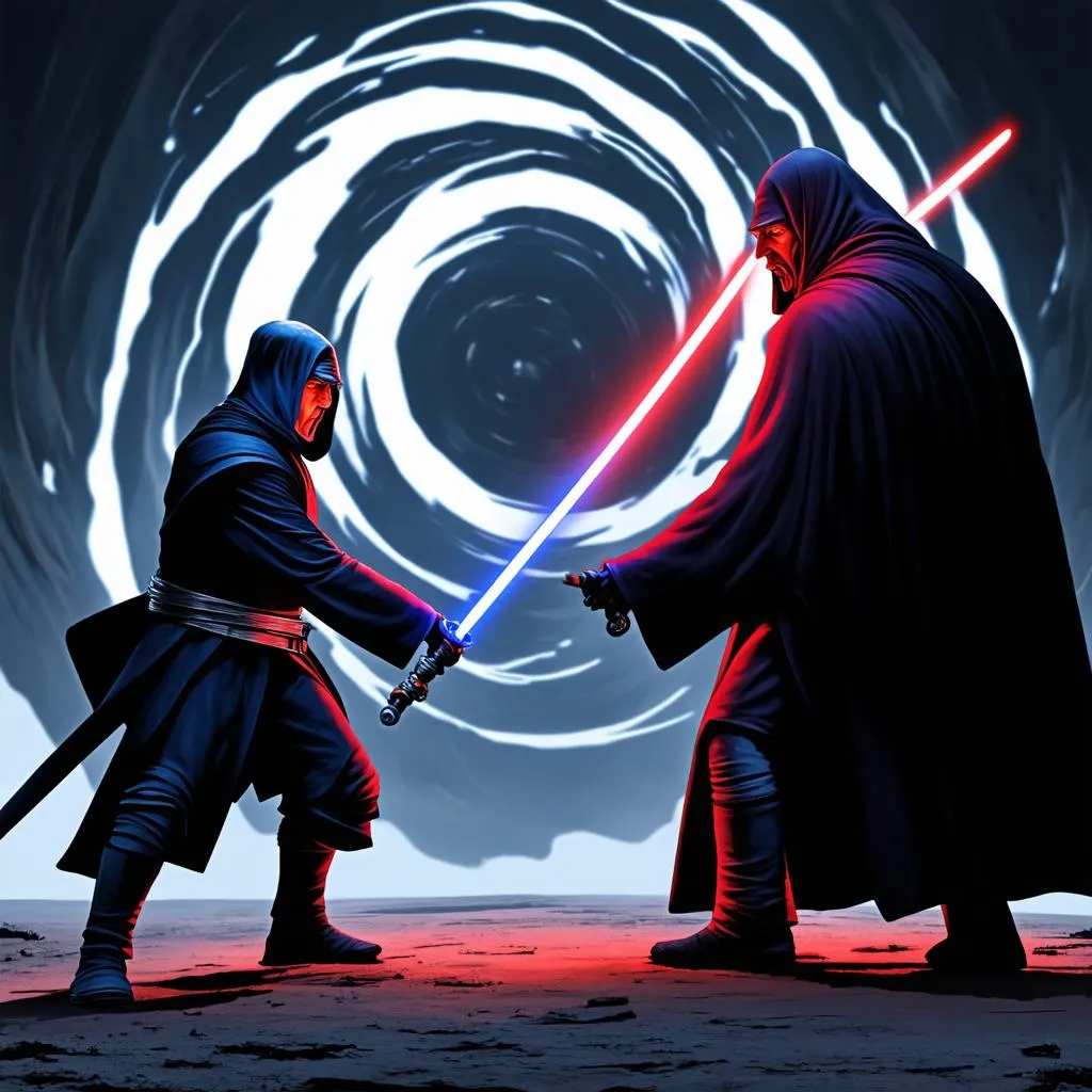 Light Side vs Dark Side Warriors