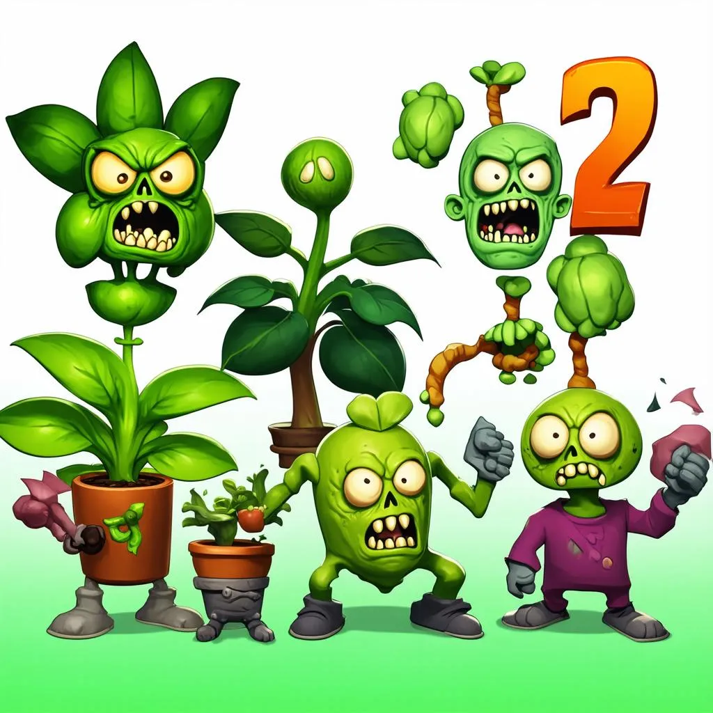 Các chiến binh thực vật trong Plants vs Zombies 2