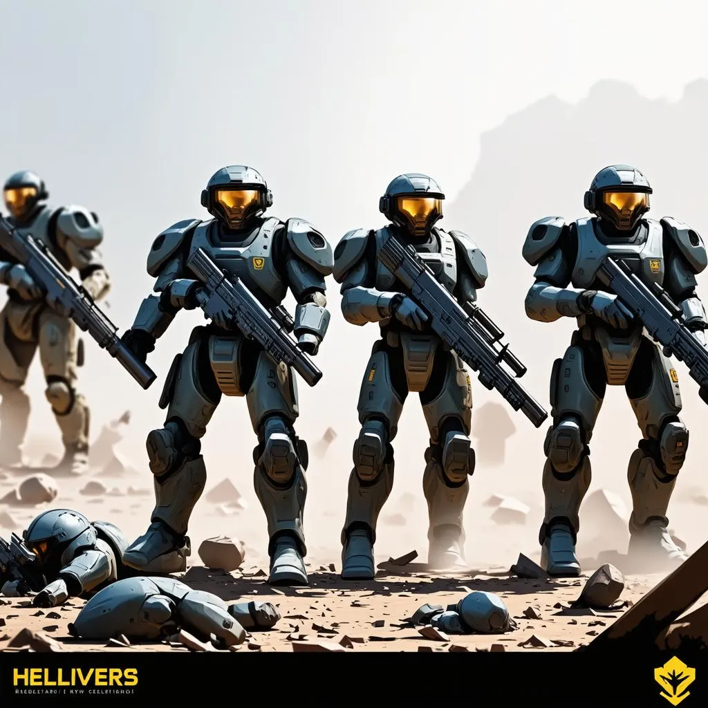 Helldivers soldiers