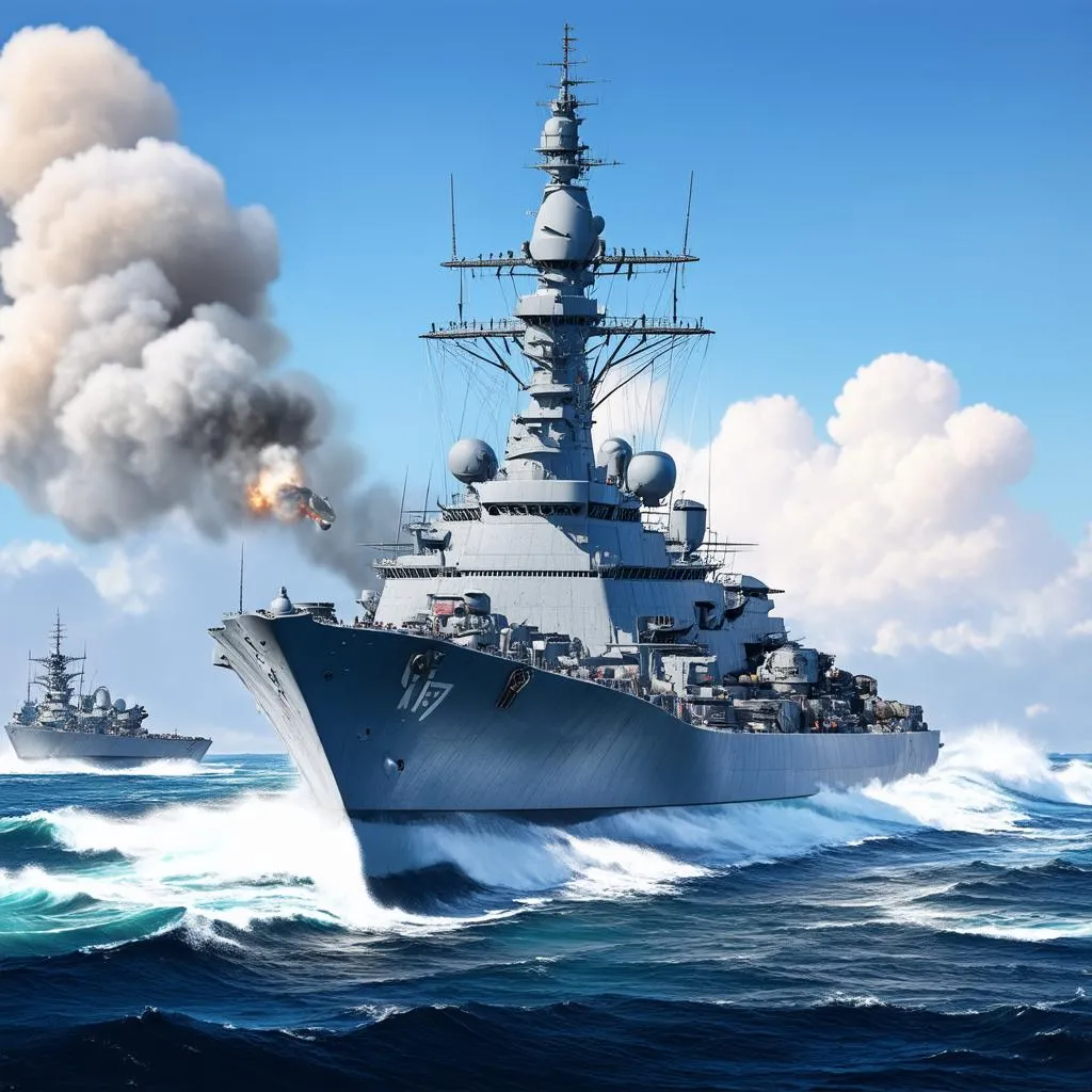 Tàu chiến hiện đại trong World of Warships