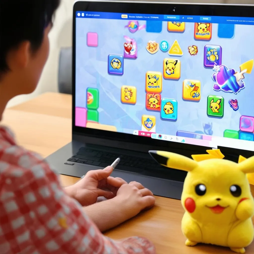 Playing Pikachu