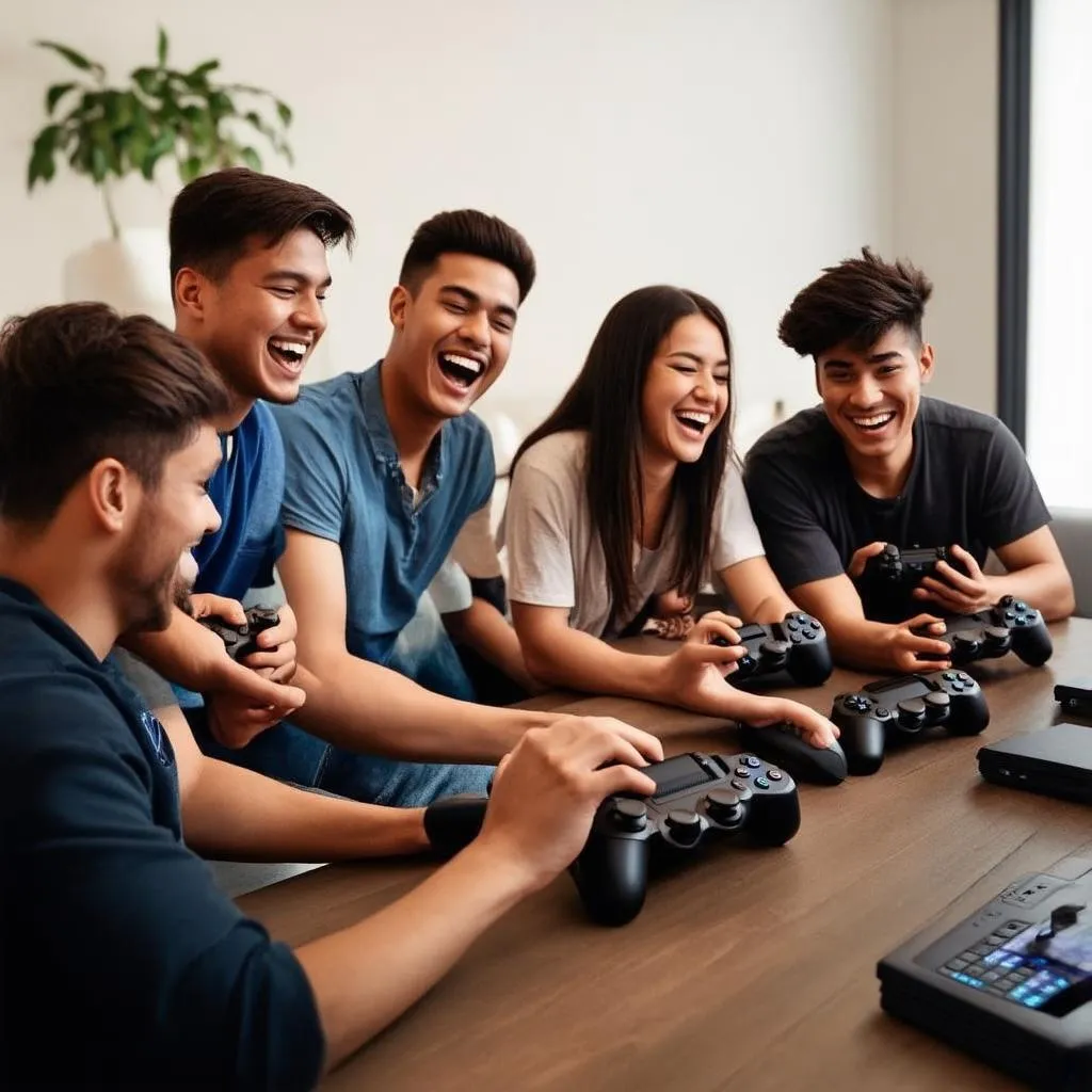 Chơi game PS4 cùng bạn bè