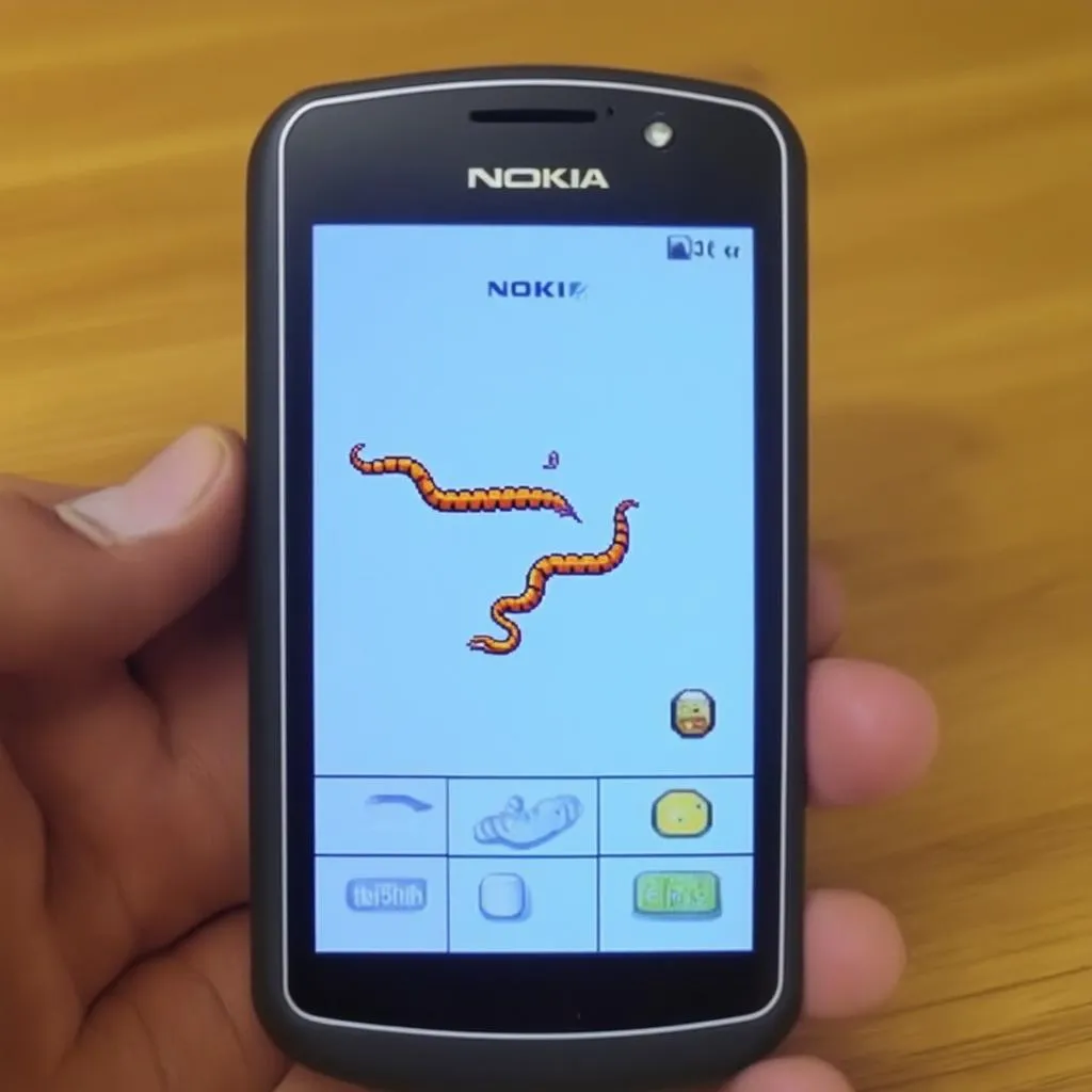 Chơi game rắn săn mồi trên điện thoại Nokia