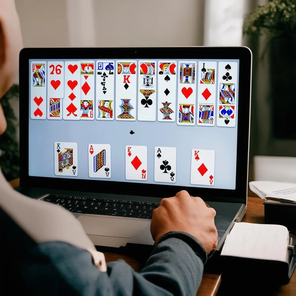 Chơi game Solitaire trên máy tính