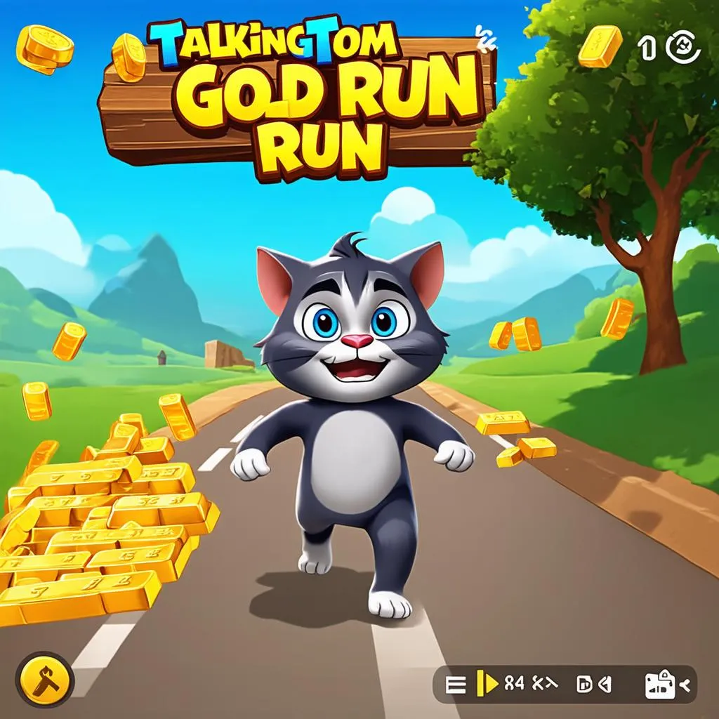 Talking Tom Gold Run gameplay