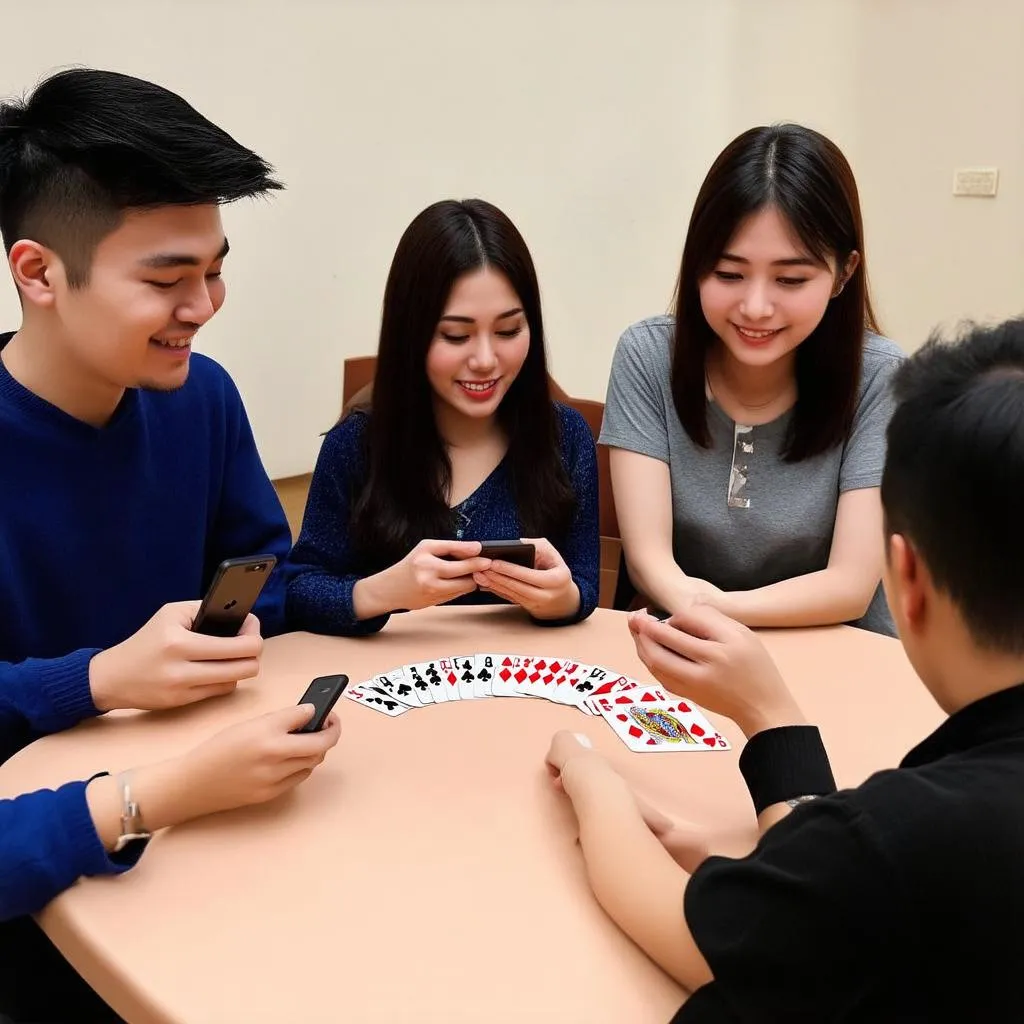 Chơi game tiến lên online