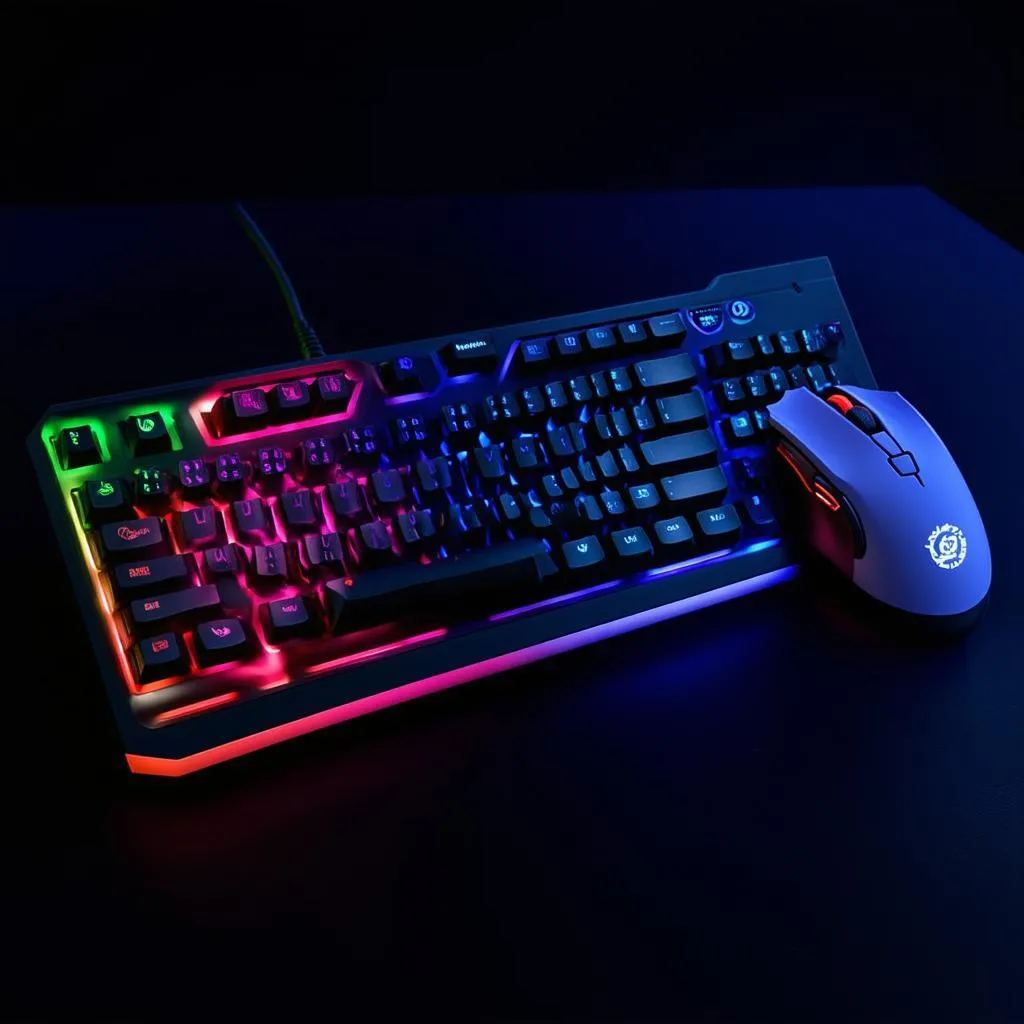 Chuột game và bàn phím cơ có led RGB