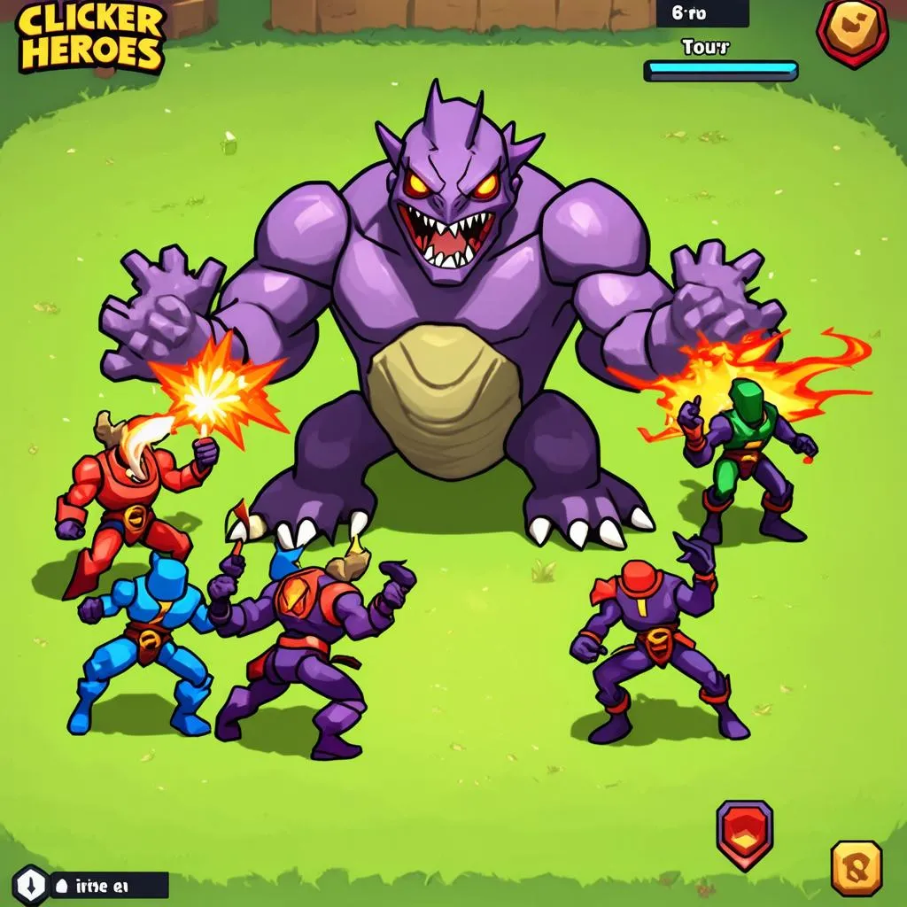 Clicker Heroes gameplay