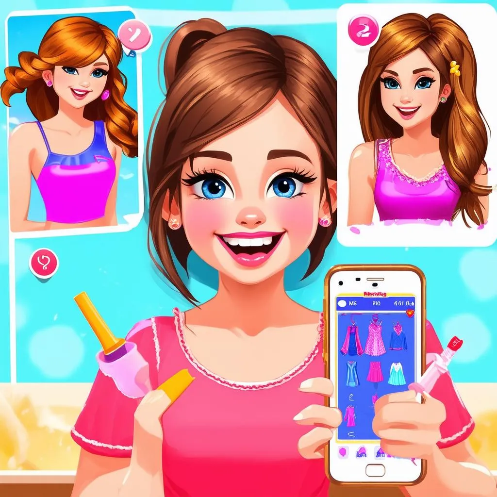 game makeover trên điện thoại