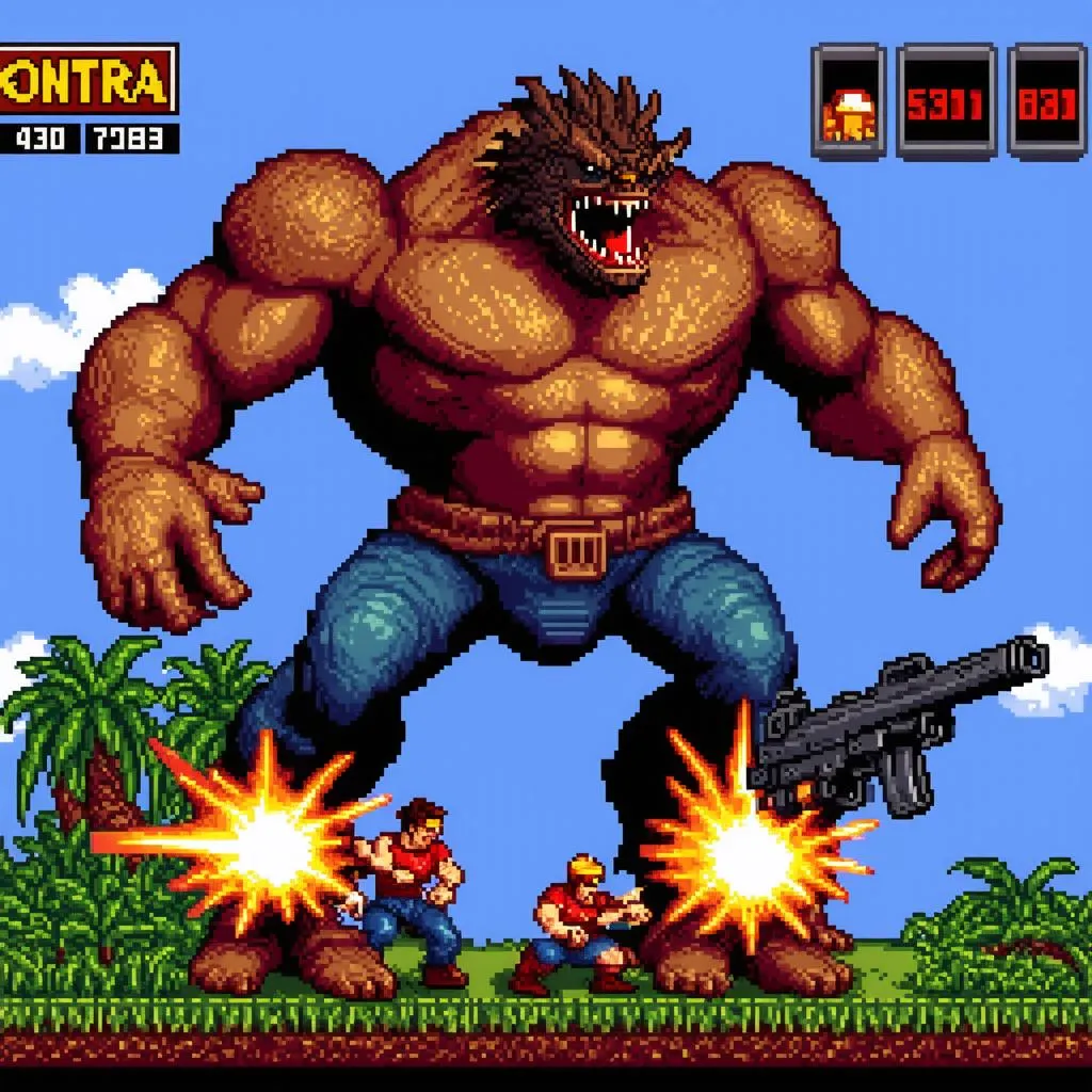 Game Contra - Màn Chơi Boss