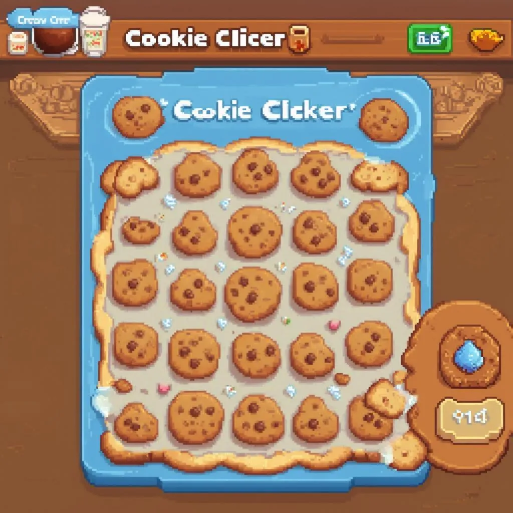 Giao diện game Cookie Clicker