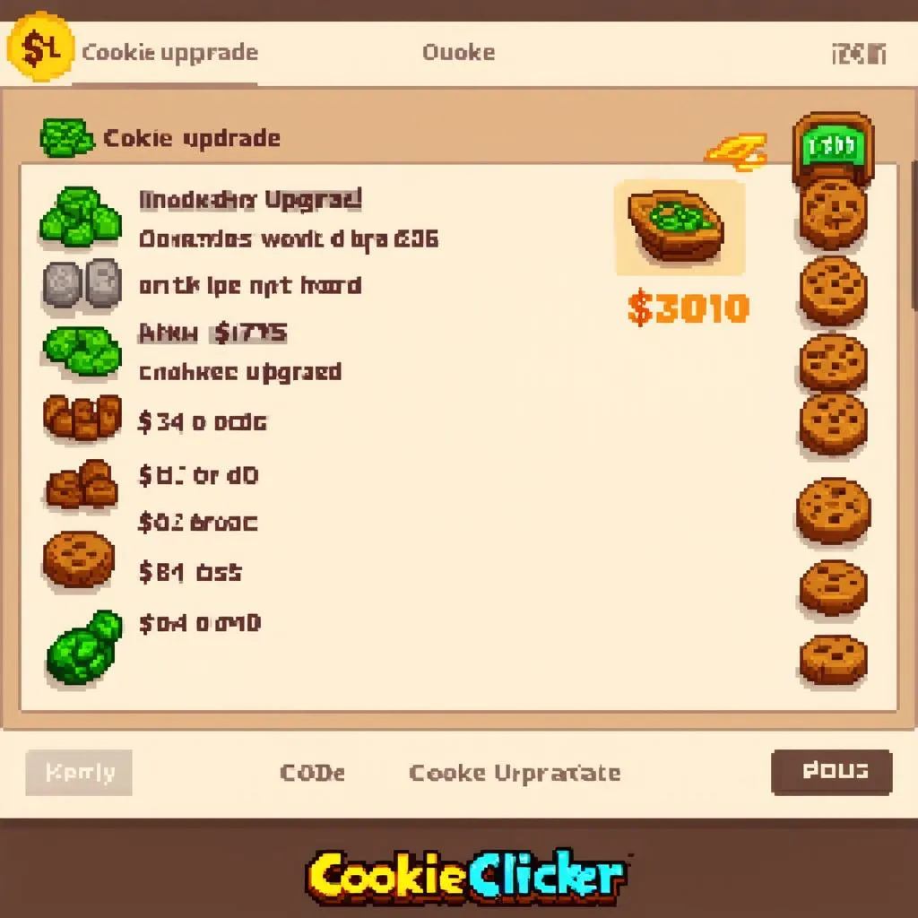 Các nâng cấp trong Cookie Clicker