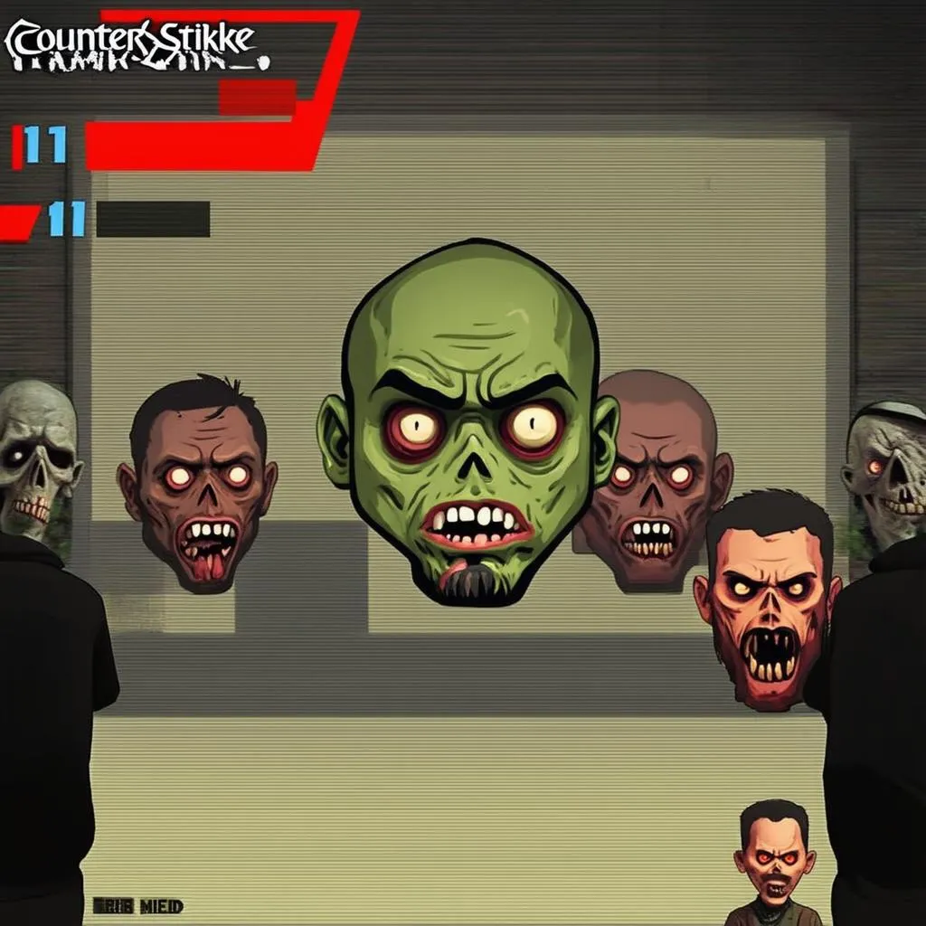 Counter Strike 1.1 Big Head Zombie