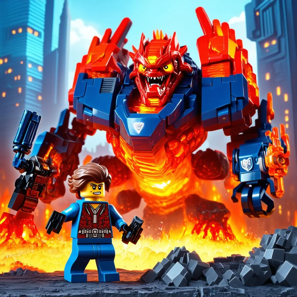 Lego Nexo Knights battle