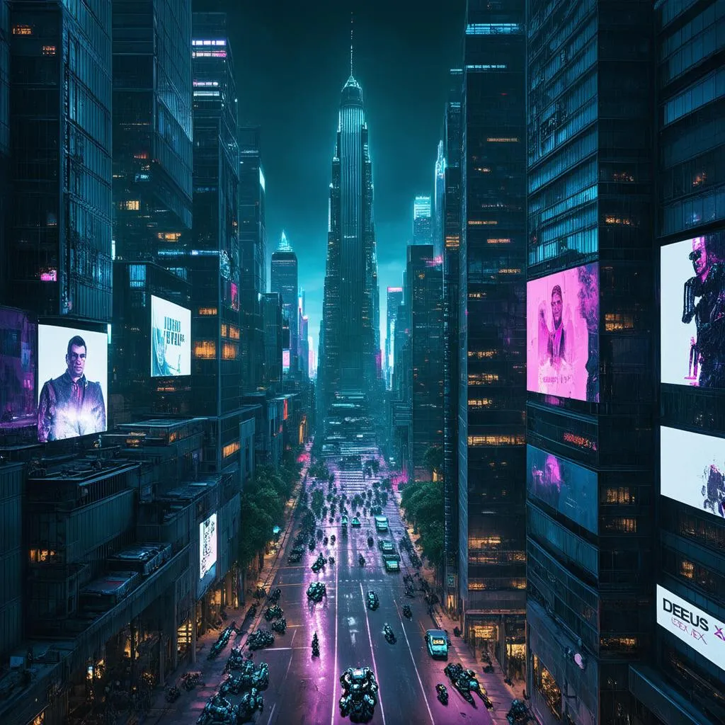 Cyberpunk City Deus Ex