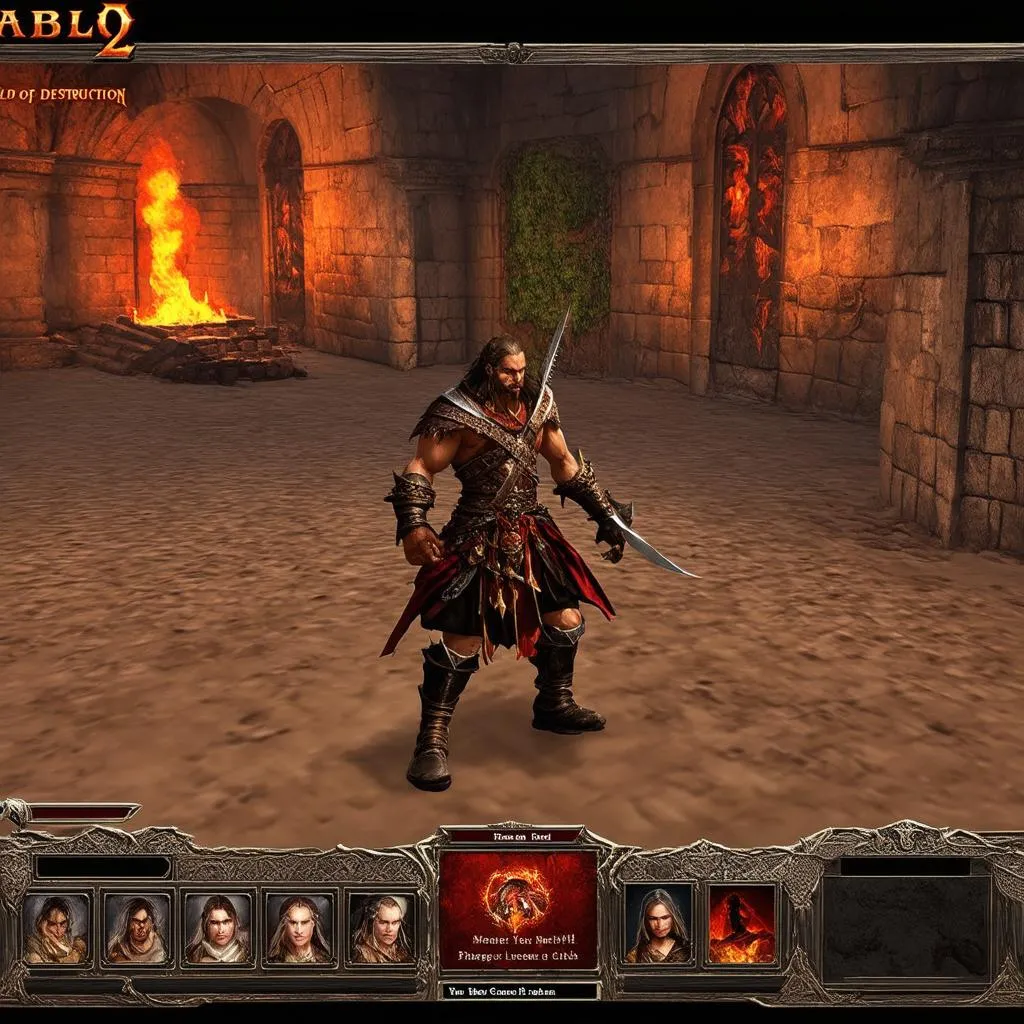 Cảnh chơi trong game Diablo 2