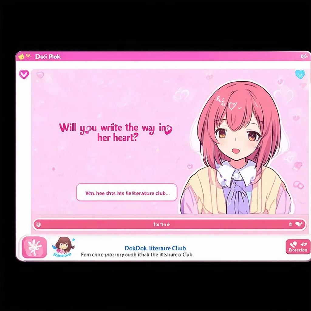 Doki Doki Literature Club Màn Hình Máy Tính