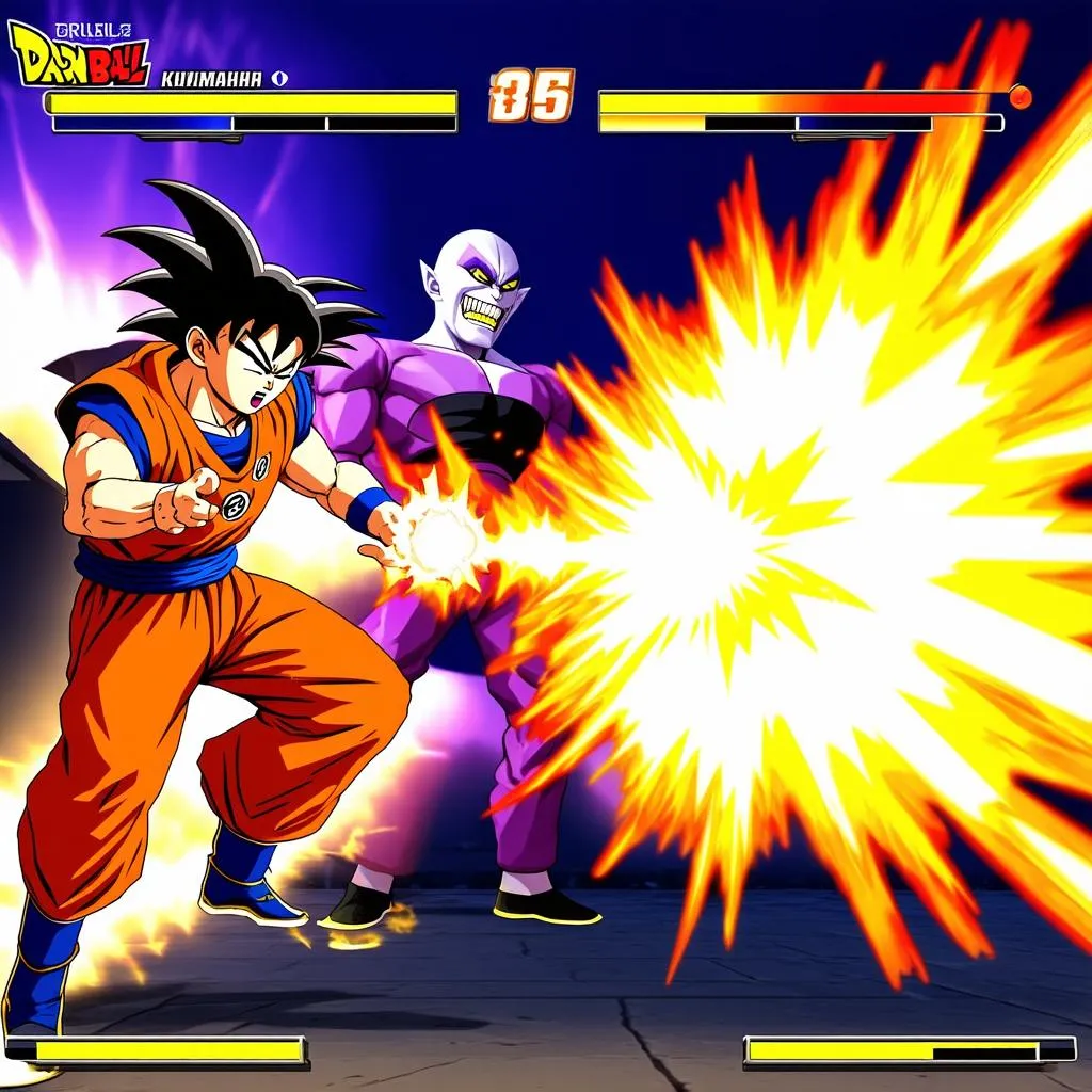 Cảnh chiến đấu trong Dragon Ball Game 2.9