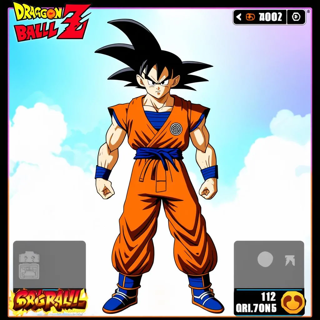 Hình ảnh nhân vật trong Dragon Ball Game 2.9