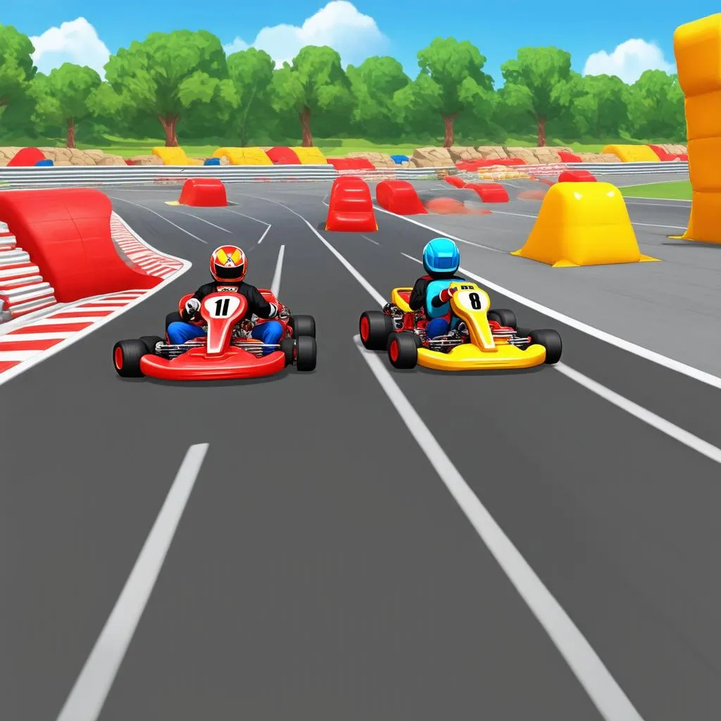 Game đua xe kart 2 người