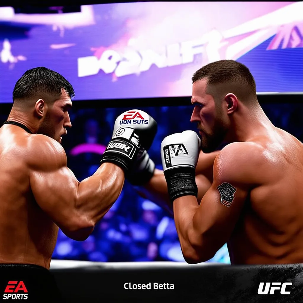 Hai game thủ đối đầu nảy lửa trong EA Sports UFC 5 Closed Beta