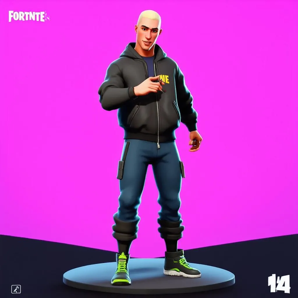 Eminem Fortnite Skin Gameplay