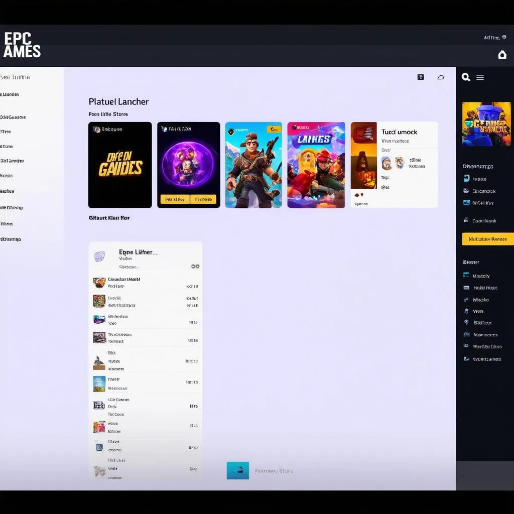 giao diện epic games launcher